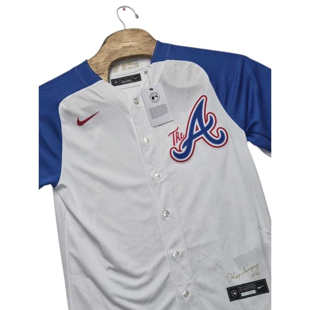 Nike Atlanta Braves City Connect MLB Baseball White Jersey Men's Size M